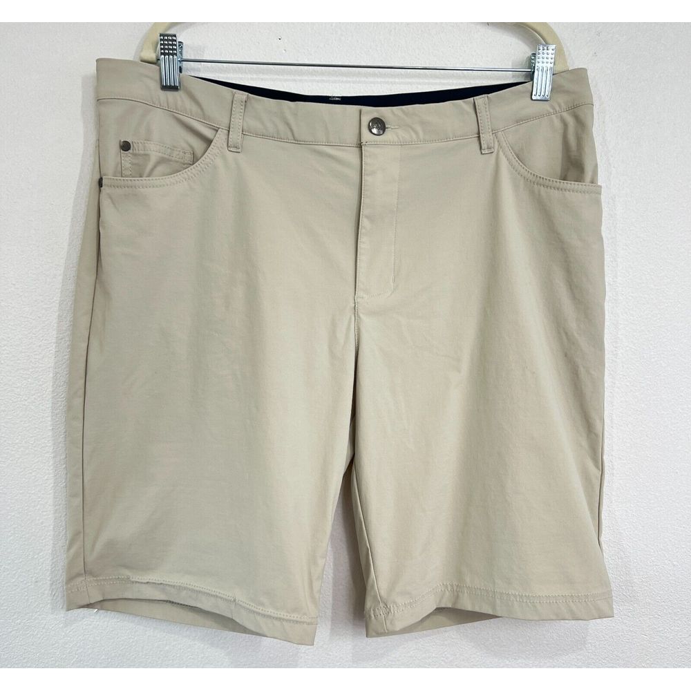 Adidas Men's Polyester Golf Performance Short Beige Size 36 Pickleball Tennis‎